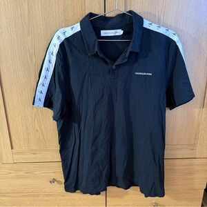 Men’s Calvin Jeans Klein Black Polo Shirt